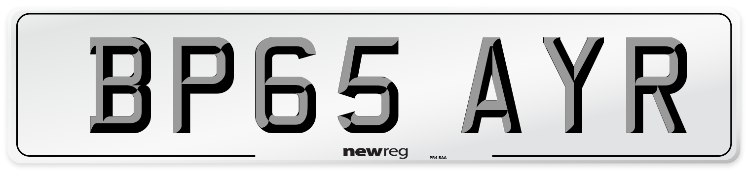 BP65 AYR Number Plate from New Reg